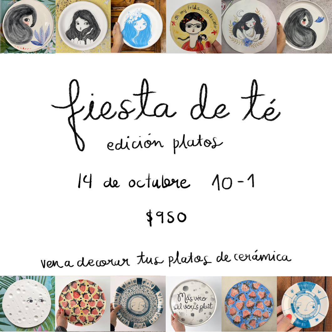 Fiesta de té - pinta tus platos de cerámica (presencial)