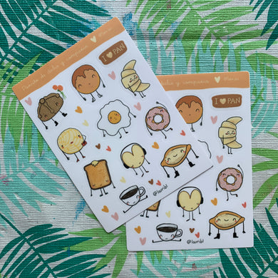 Planillas de stickers Pancitos (2 pack)